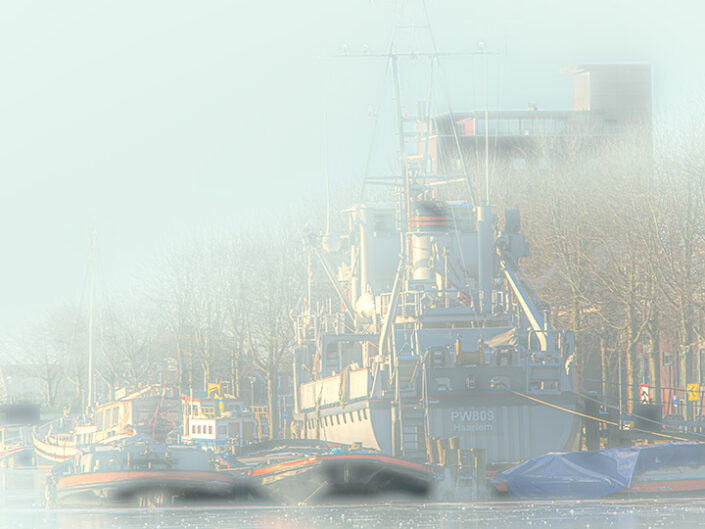 Haarlem, Winter, Ship