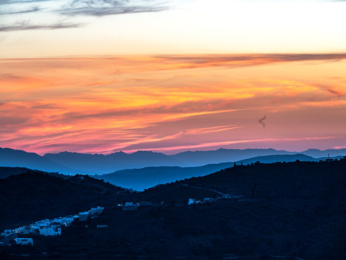 Spain, Sunset, Competa